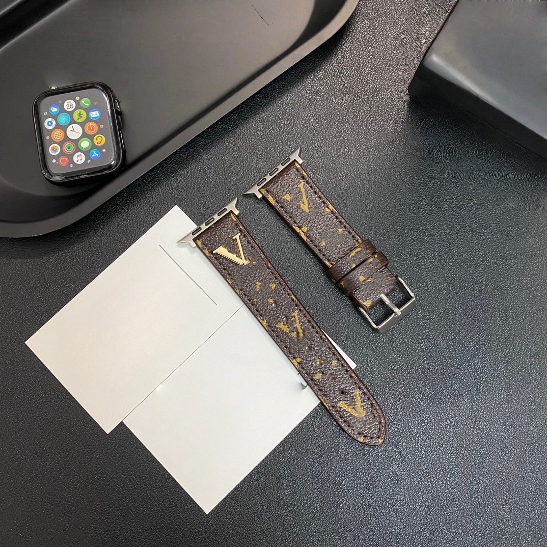 Smart Straps designer Luxury Apple Watch Straps 38 40 41 42 44 45 49 mm Flower Leather Monogram Watchs Strap Wristband For Iwatch 8 7 6 5 4 SE Designer Watchbands