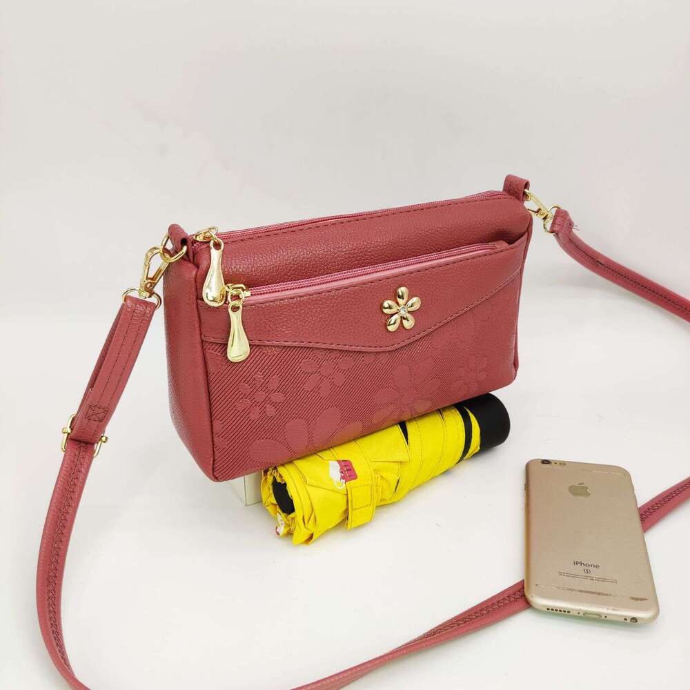 daiouya summer new fashion trend embossed large capacity single shoulder crossbody bag for middleaged and elderly women