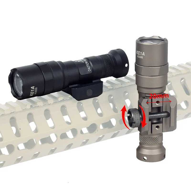 Tactical M600 M300B M300A Airsoft Weapon Flashlight Hunting Scout Torch Rif AR15 Gun D Light Button Red SwitchXJ250718
