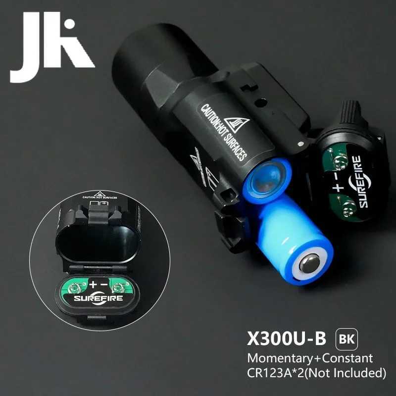 300U-B 300U Hunting Flashlight D White Light Strobe 300U-B Hunting Weapon Scout Light Fit 20mm Rail XJ250718