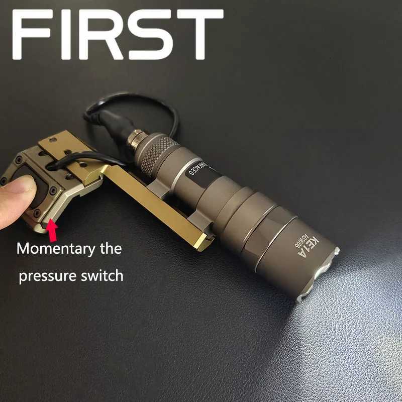 Airsoft Surir M300B M600B Tactical Flashlight Weapon Gun Scout Light with Modbutton Pure Switch Hunting Rif Accessories XJ250718