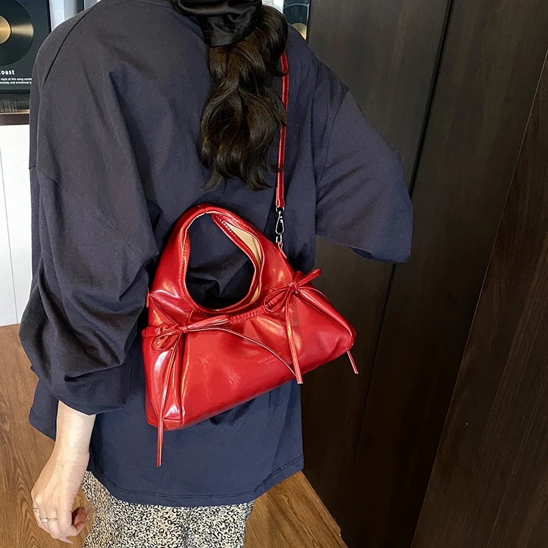 LFTSID Trendy Bow Shoulder Bag Summer Yellow Underarm Bag Daily Crossbody Bag Casual Ladies in Handbags and Purses 250717