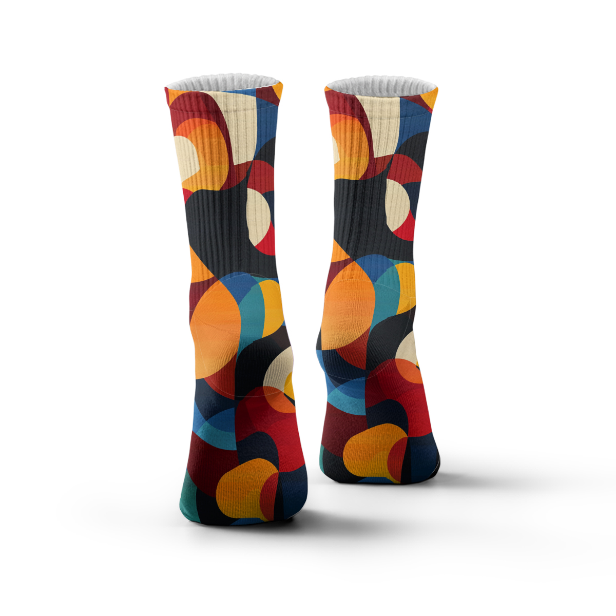 Colorful Retro - Geo Unisex Tube Sock C066