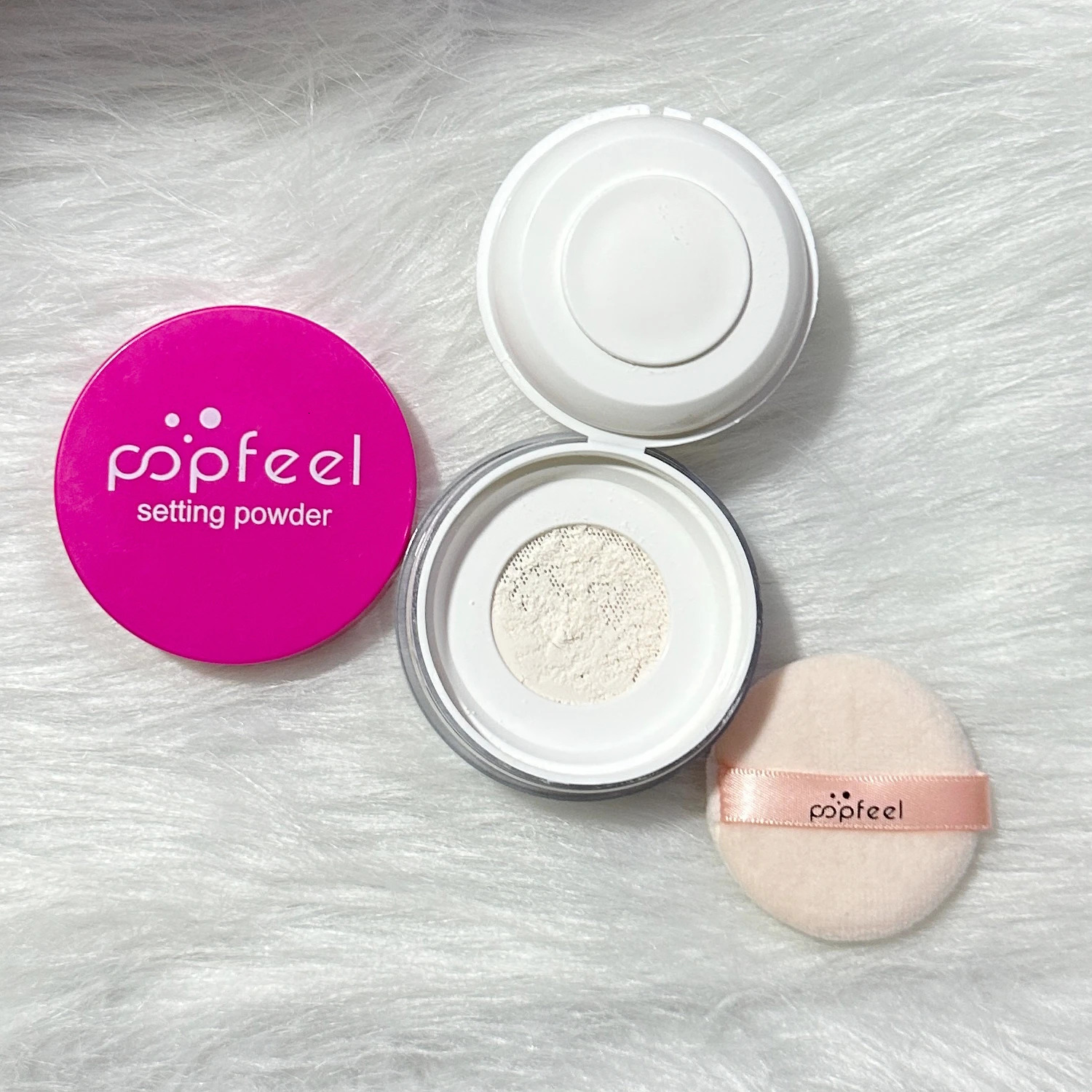 POPFEEL Setting Powder Loose Powder Lightweight Creates Soft Focus Effect Long-Lasting 250716