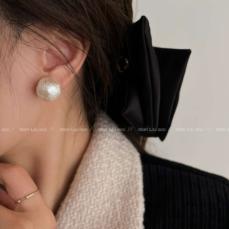Elegant Shijia Hook Earrings for Women, Light High-end Sense Ear Jewelry, Pure Sier Earrings, Niche Pearl Studs