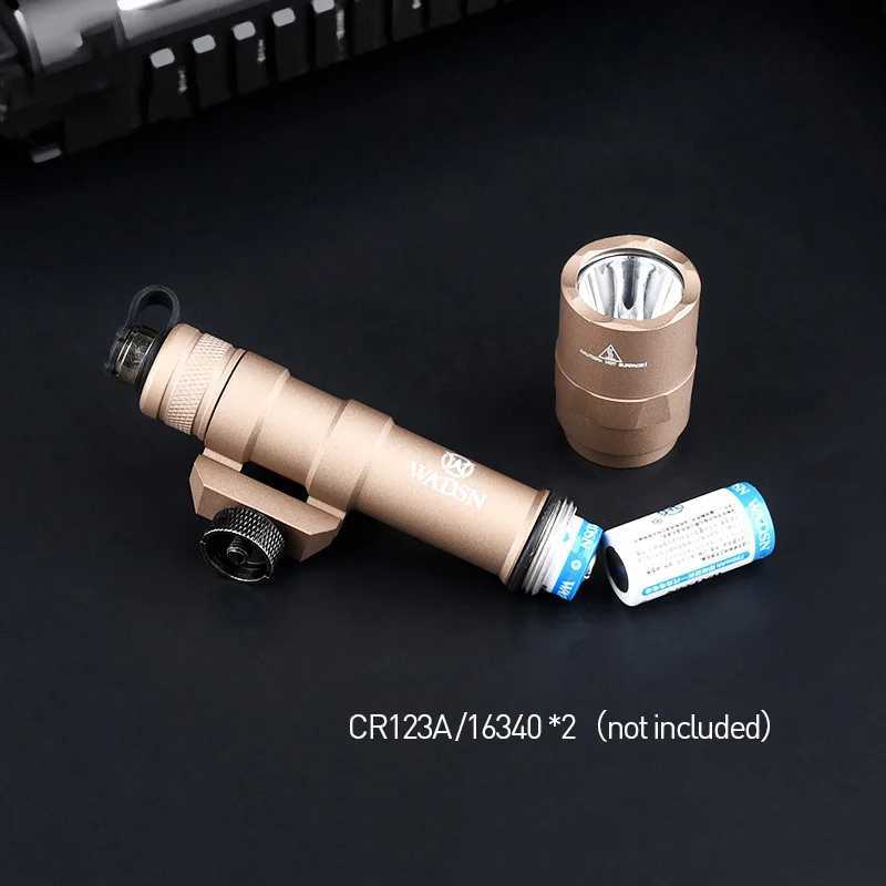 Vadsn Tactical Metal M600U Flashlight Scout Light High Power D Airsoft Hunting Fit 20mm Picatinny Rail Airsoft Accories XJ250718
