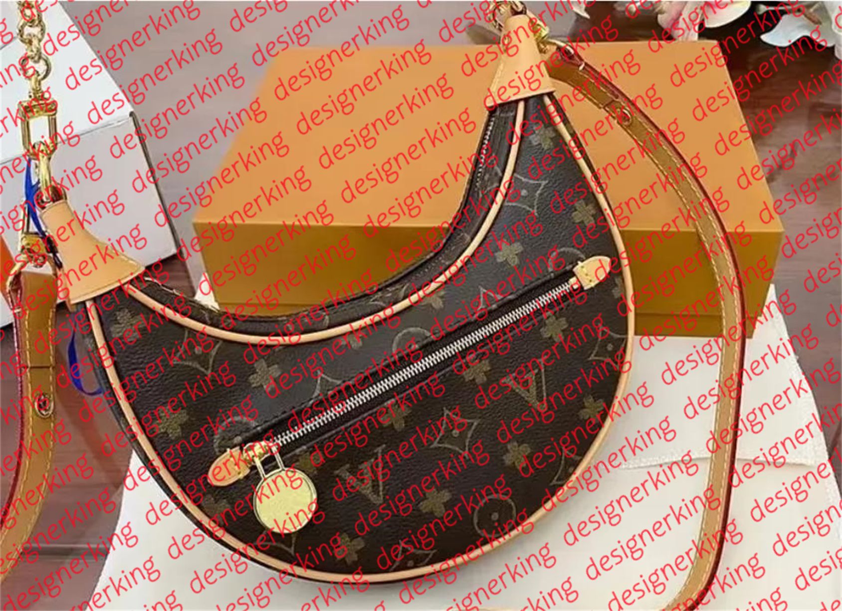 Loop Croissant bag shoulder hobo designer Purse M81098 Cosmetic half-moon baguette underarm Handbag crossbody Metal Chain Collection Women luxury bags Diane 2025