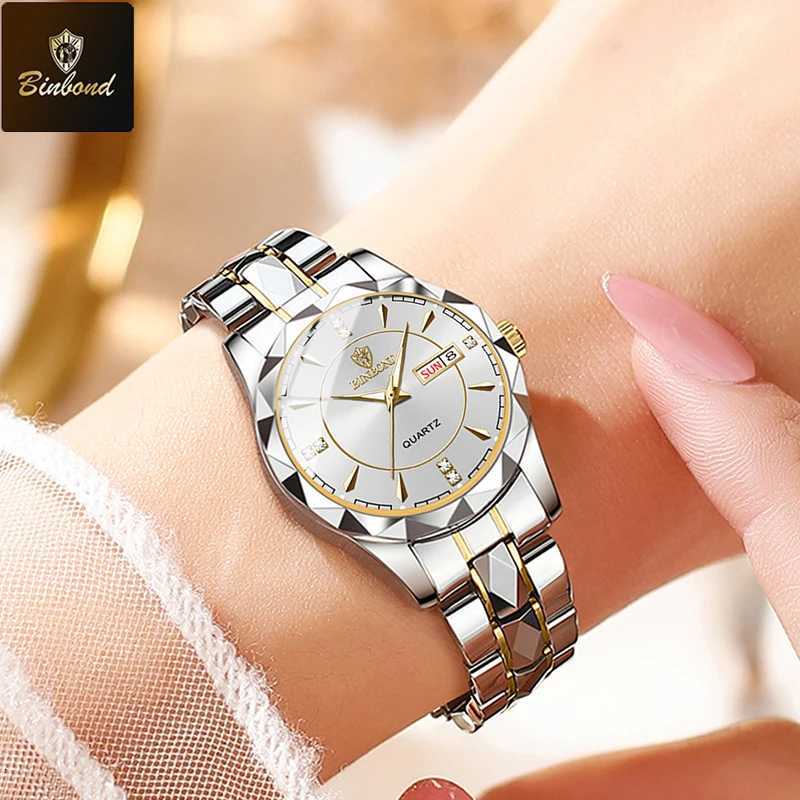 100% Women Watches Luxury Fashion Watch Waterproof Luminous Date Stainless Quartz Ladies Wristwatch Girlfriend Lovers Gift W250718