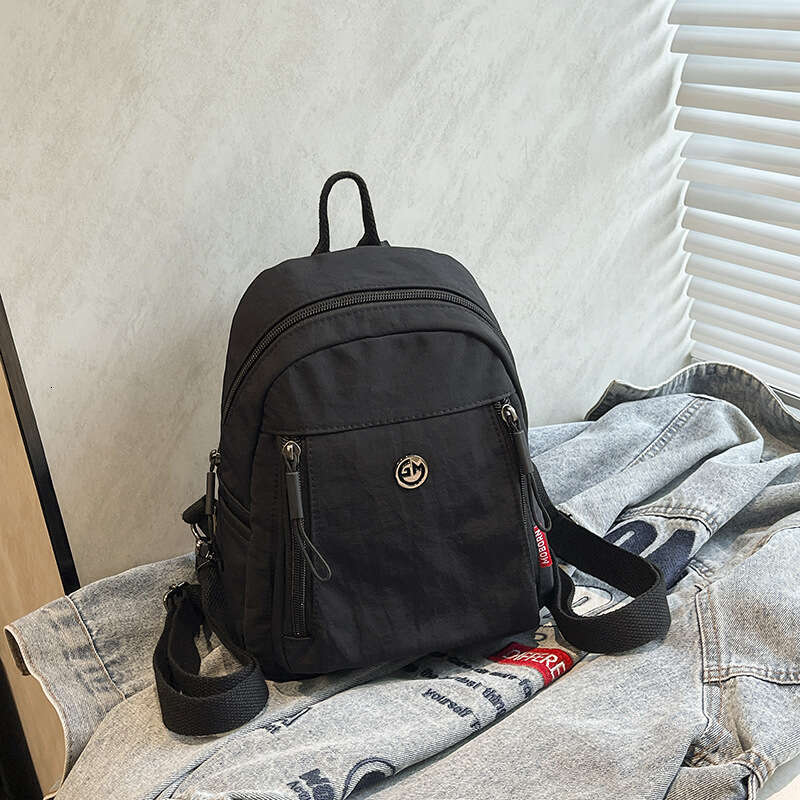 Summer Multifunctional Women 2025 New Small Lightweight Travel Backpack Waterproof Nylon Cloth Shoulder Bag