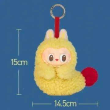 Labubu Tempura Shrimp Earphone Bag Plush Toy Pendant Gift