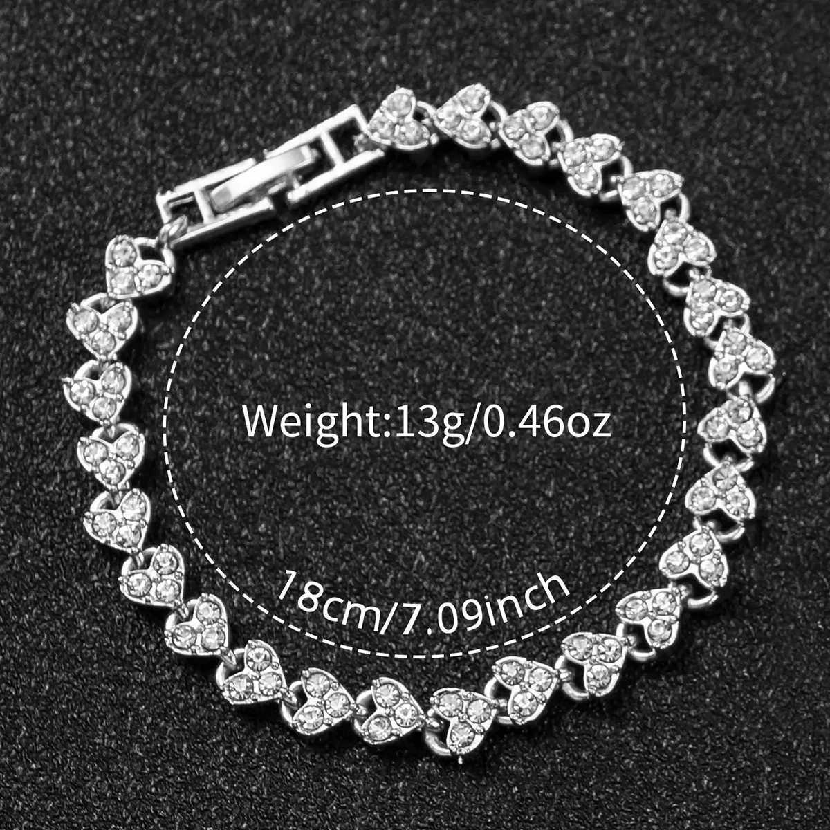 2pcs/set Women Stainless Steel Band Diamond Quartz Watch and Bracelet Set W250718