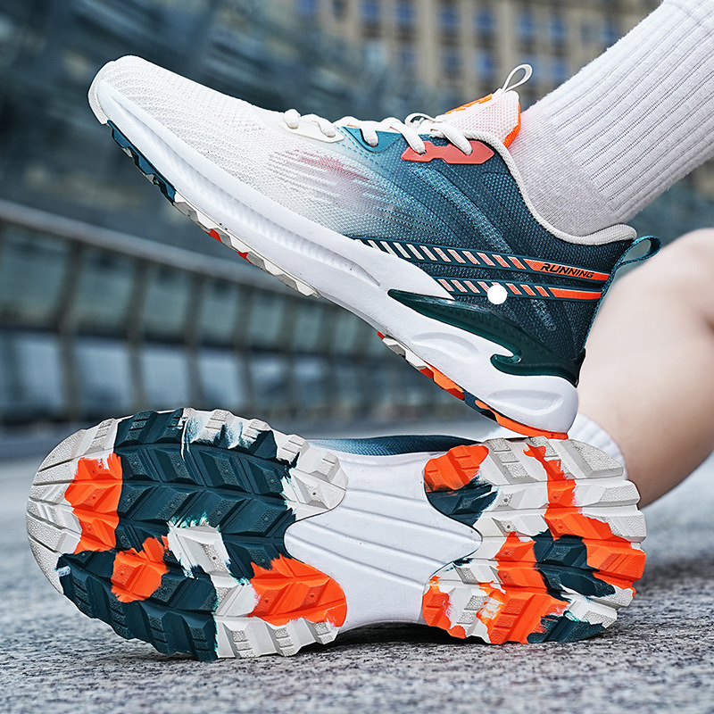 2025 New Summer Men's for Middle School Students, Exam Training Soft Sole Lightweight Running Shoes, Breathable Mesh Shoes