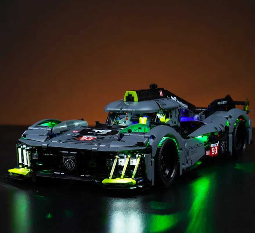 42156 Technical Peugeot 9X8 Mans Hybrid Hypercar Super Racing Car Building Blocks 1775Pcs Sports Car Gifts R250718