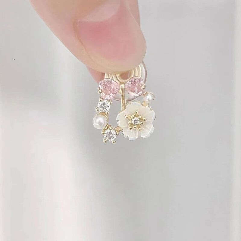 Qingqing Zi Jin Gentle Temperament Ear Clips No Piercing Female Niche Design Ancient Versatile Earrings Chinese Style