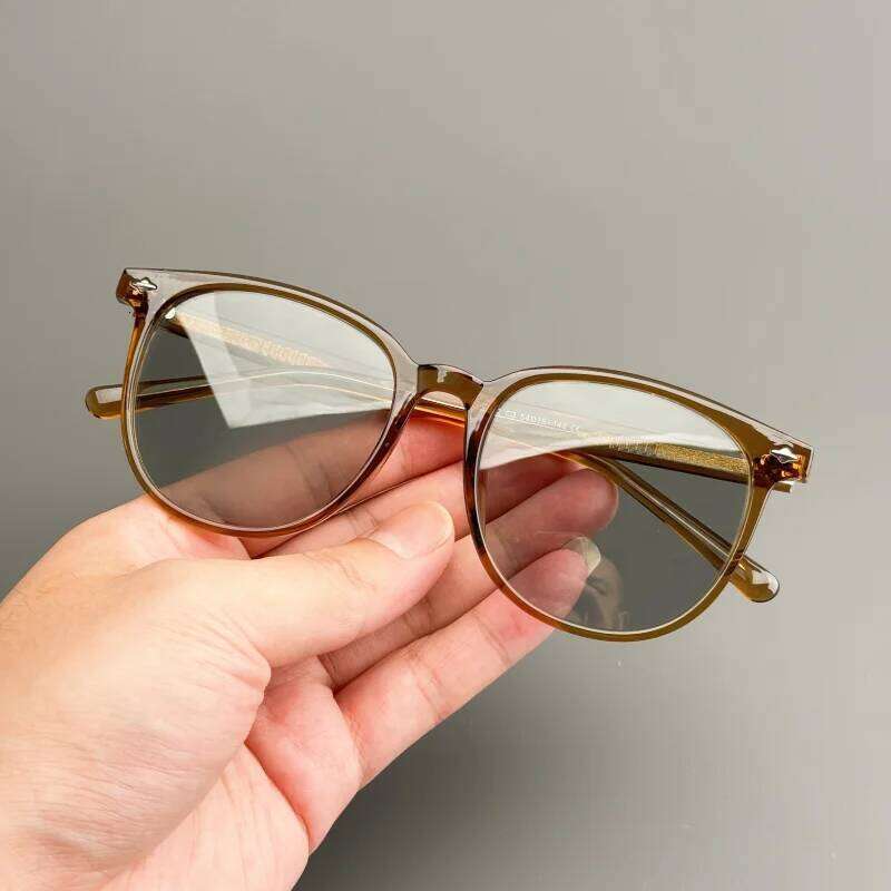 Retro square for men and women, UV400 acetic acid, hand-designed classic sunglasses, color sunglasses