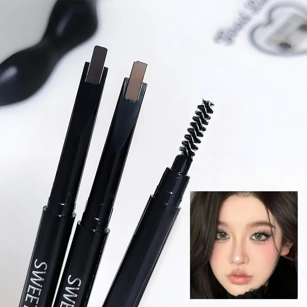 Eyebrow Pencil Double-ended Waterproof Eyebrow Cosmetics Long Lasting Eye Brow Tattoo Pen Makeup Eyebrow Pencil 250712