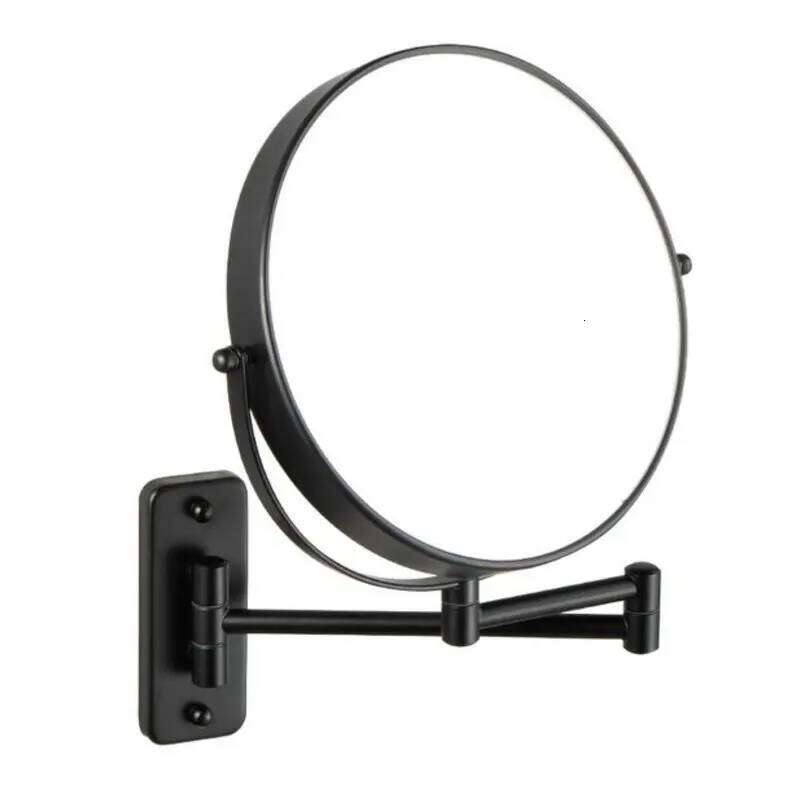 9" Shower 1X/10X Magnification Double Sided Vanity Makeup 360 Rotating Extendable Bathroom Mirror