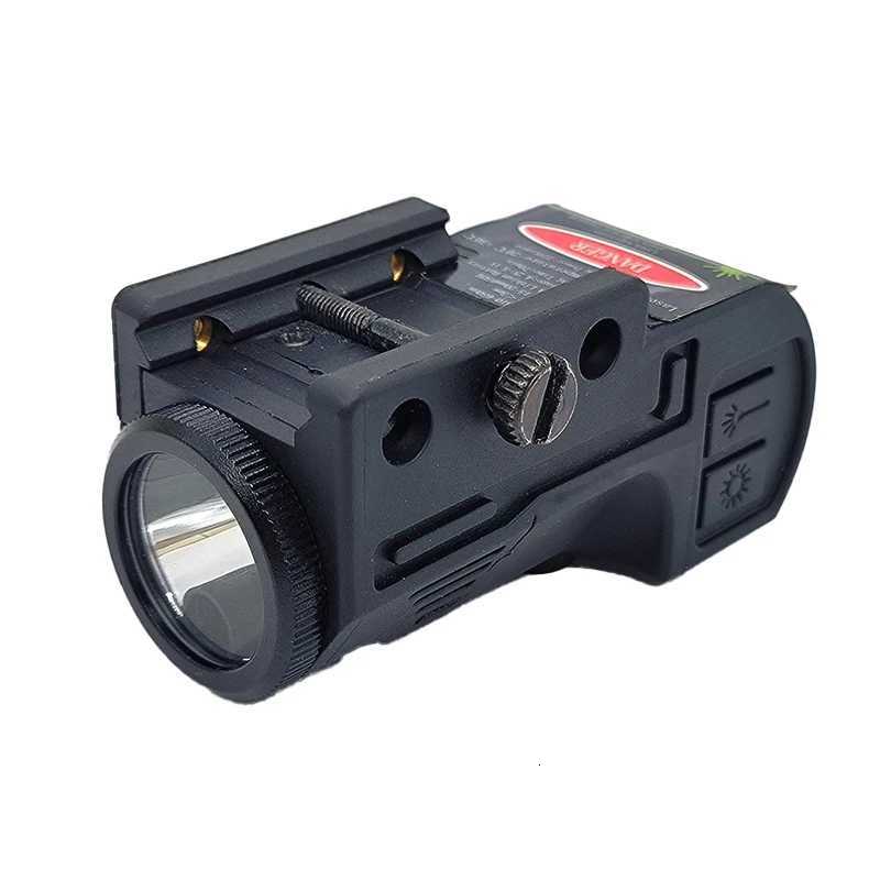 Tactical Flashlight Laser D Combo 400 Lumens Red/Green/Blue Rechargeable Richfir Flashlight 20mm Picatinny Rail XJ250718
