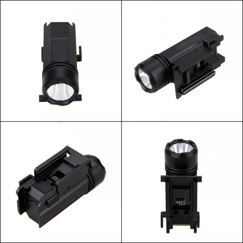Tactical Airsoft Weapons Handgun Flashlight D Glock 17 19 Gun Scout Light Torch MLOK with 20mm Picatinny Rail MountXJ250718