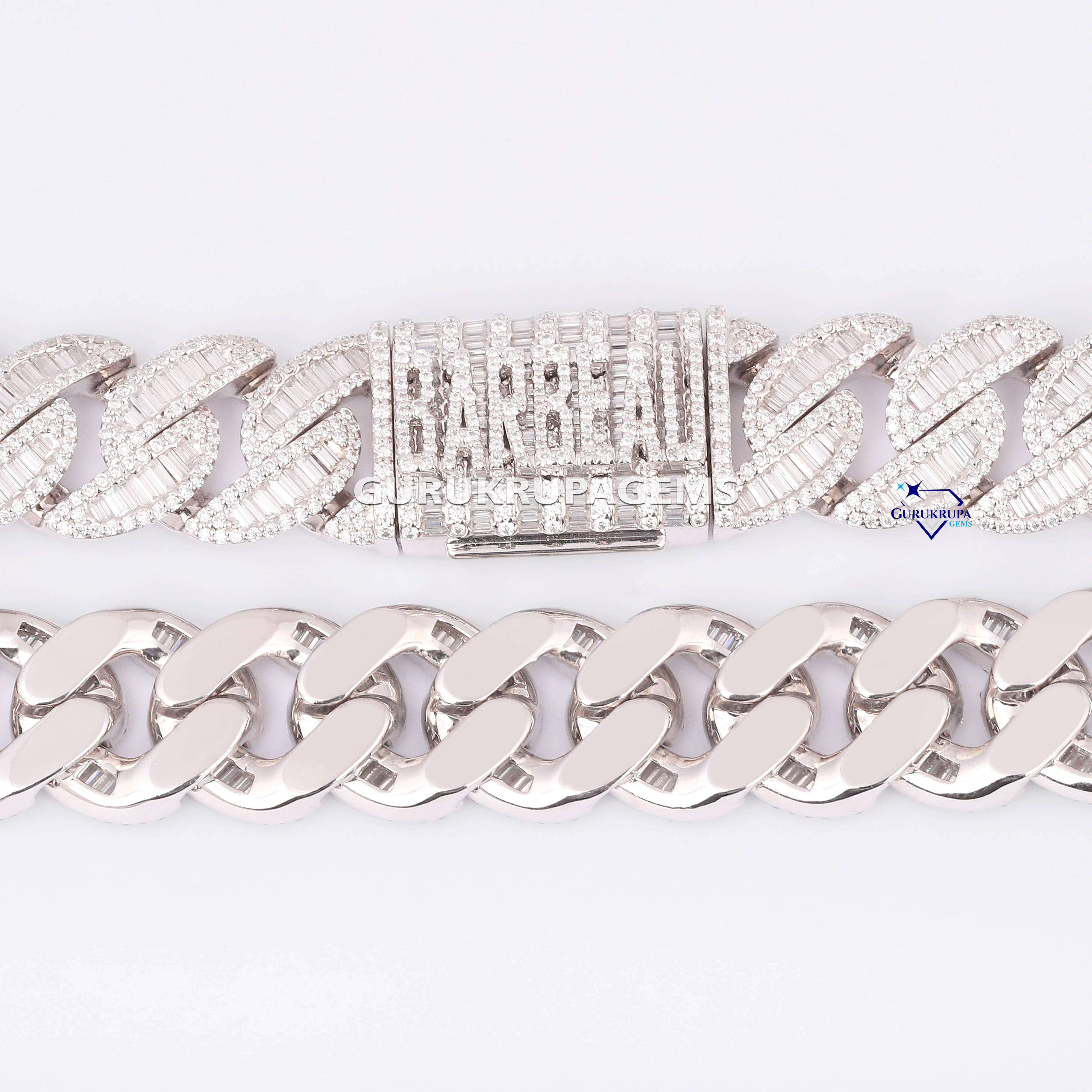 Hip Hop High Quality Heavy 925 Sterling Silver 20 MM Moissanite Diamond Cuban Link Chain for Mens Necklaces