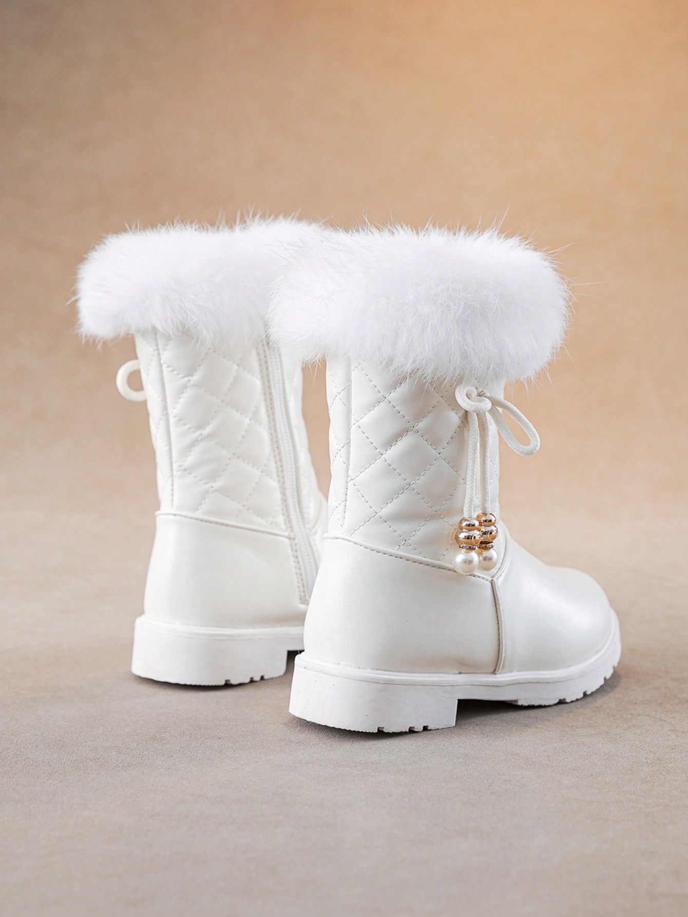 Warm Waterproof Winter Snow Boots Featuring Soft Rabbit Fur Lining