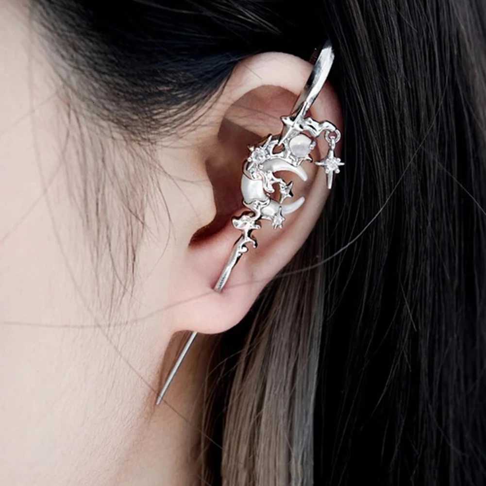 Fashion Charming Ear Jewelry Delicate Moon Ear Hook Piercing Earring Hooks For Women Wedding Birthday Daily Jewelry Accessories XJ250718