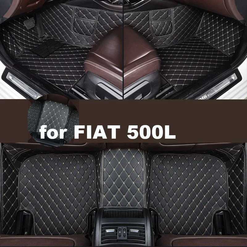 Autohome Car Floor Mats For FIAT 500L 2014-2018 Year Upgraded Version Foot Coche Accessories Carpetscustomized S25719