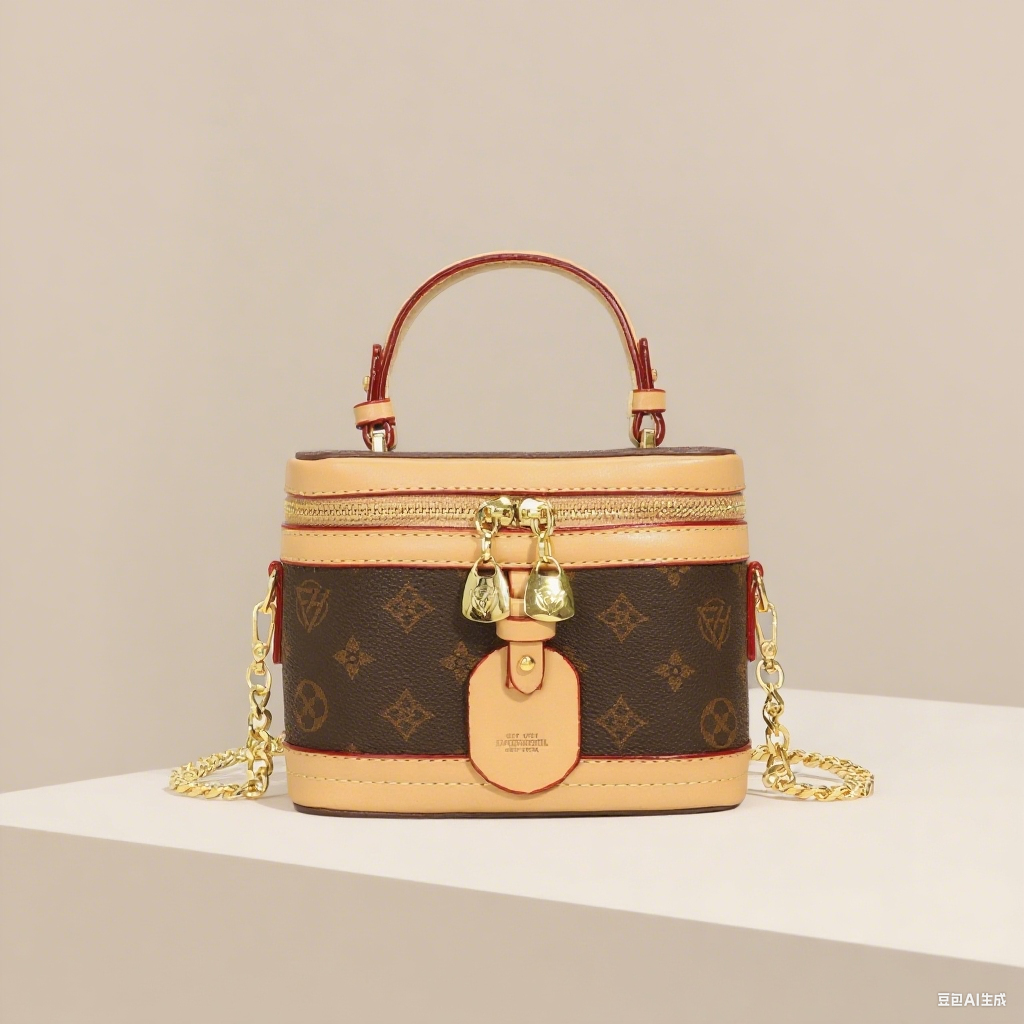 Designer Luxury Vintage Small Box Bag Women's High Handbag Crossbody Zipper Closure Top Fashion