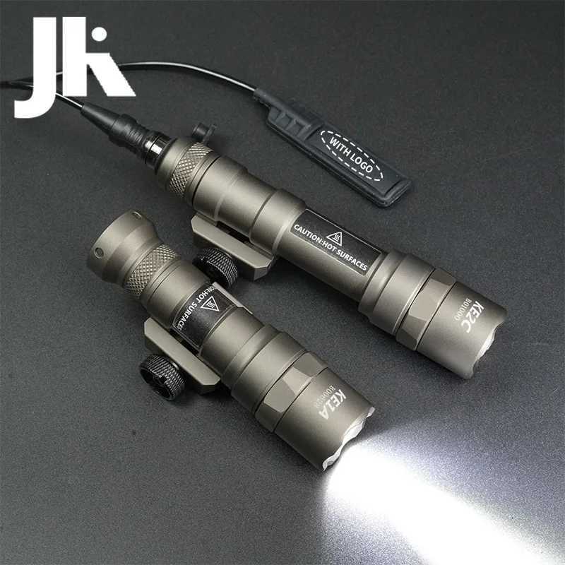 Tactical Scout Light SF M300B M600B Momentary Pure Switch Airsoft Hunting Weapon Flashlight D Gun Lamp Fits 21 mm Rail XJ250718