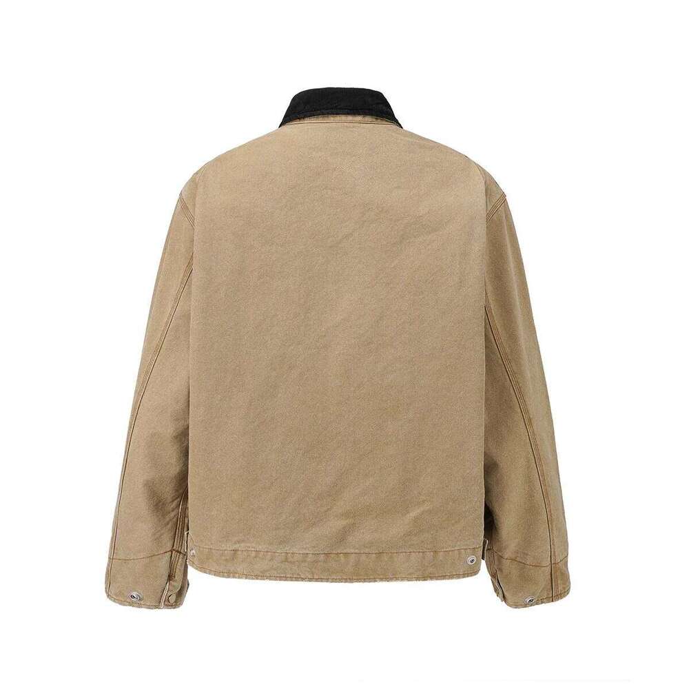 Streetwear Cleanfit Pu Leather Embroidery Bomber Jacket For Men And Women Lapel Casual Loose Windbreaker Coat Oversized