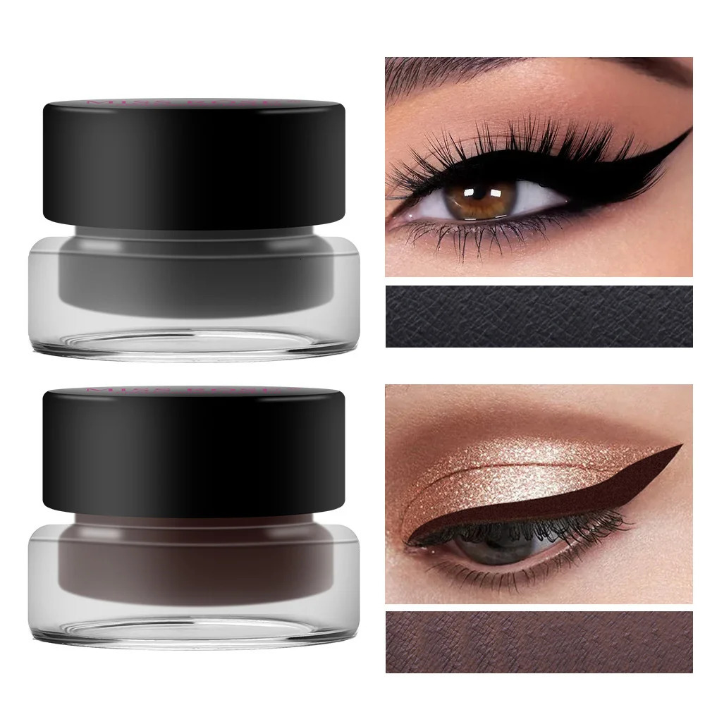 Miss Rose Black Eye liner Pen Makeup Gel Eye Shadow Eyeliner Kajal Eye Shimmer Cosmetics 250717