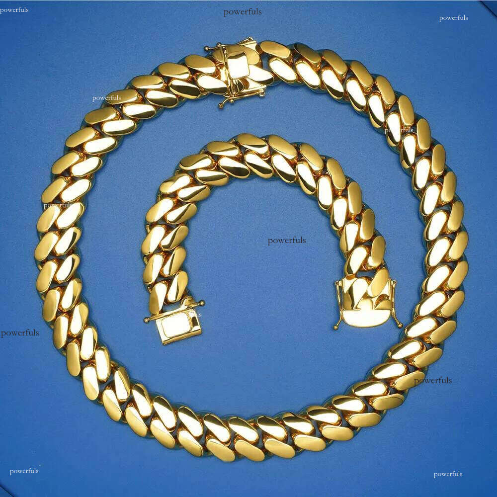 Premium Quality Men's Cuban Links Chains Featuring Sparkling Moissanites | Designer 10k/14k Gold Fashion Accessories for Elegant Styling