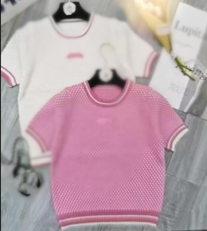 Women Luxury Knitted T-shirt Logo Print Woman Sweater Design T-shirts Pullover Luxury coat women Clothes