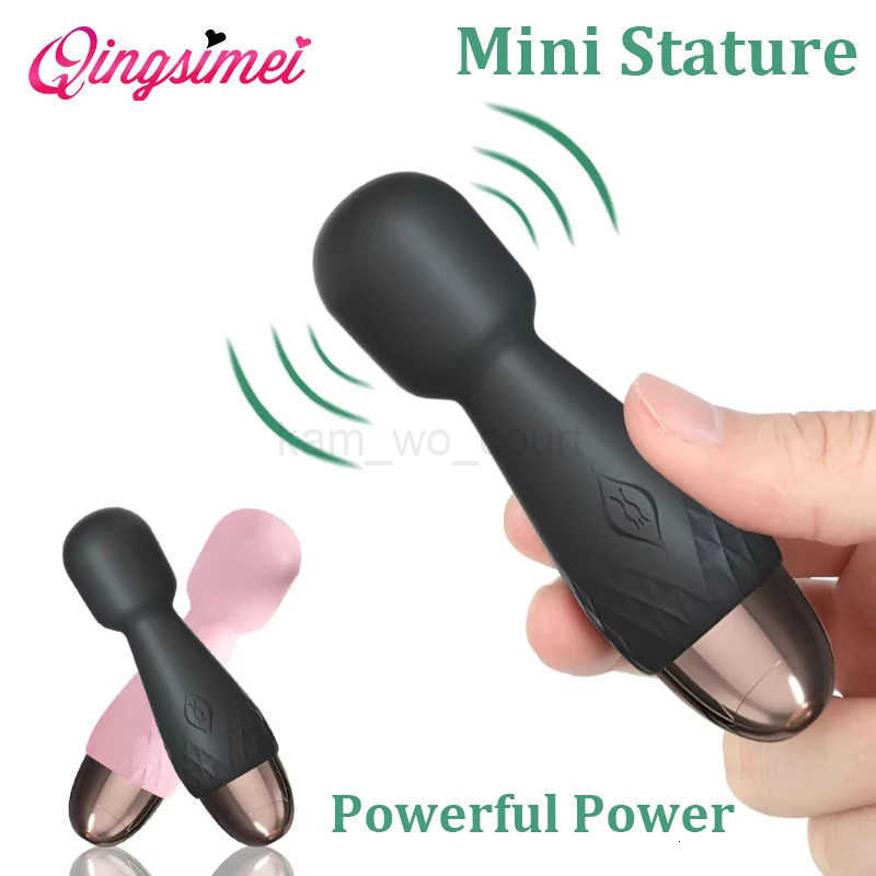 Love God Stick Second Generation Female AV Vibrator Masturbator Charging Variable Frequency Double Headed Vibrator Sex Products M250719