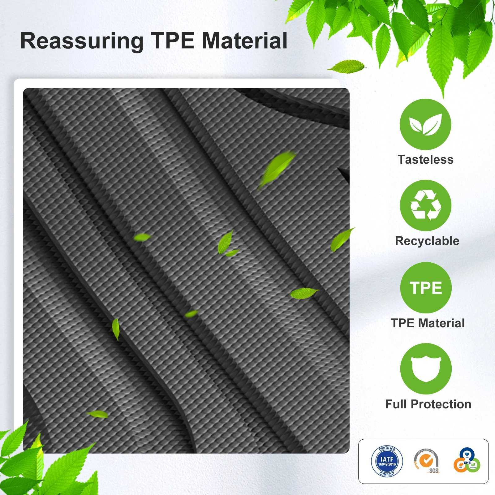 4 Subaru Crosstrek 2024 TPE ZD Car Floor Mats Cargo Liner Trunk Pad Al Weather Waterproof Black Left Rudder S25719