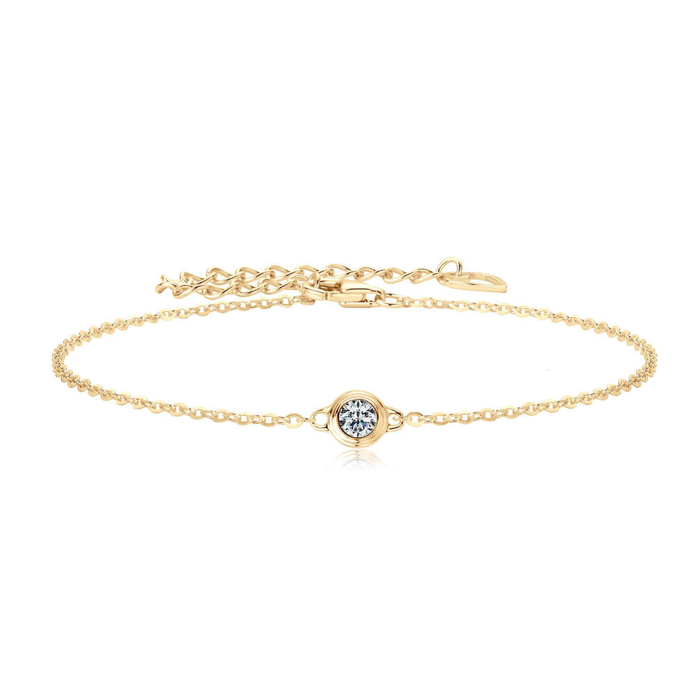 S Pure Sier Small Bubble UFO Internet Celebrity Fashion Exquisite Moissanite Bracelet Gift for Girlfriend's Birthday