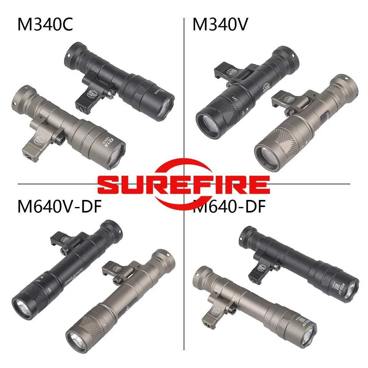 M600 M340C M640DF M340V M640V TUO Weapons Scout Light D Flashlight For 20mm Rail M-lok Mount Adapter M300A Gun LampXJ250718