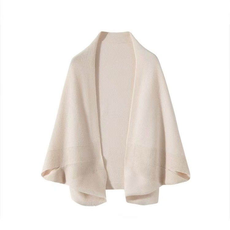 K1398 100% wool shawl scarf dual-purpose knitted warm