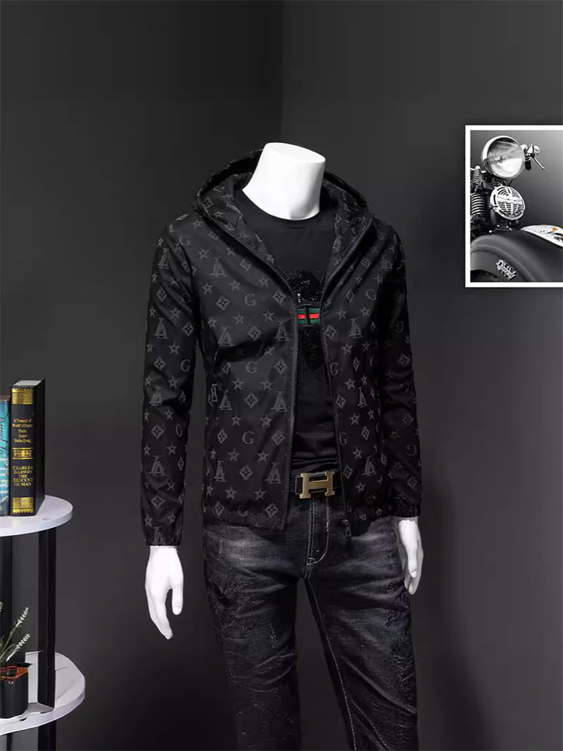 new Free shipping designer mens spring coat men casual jacket hooded loose fit top