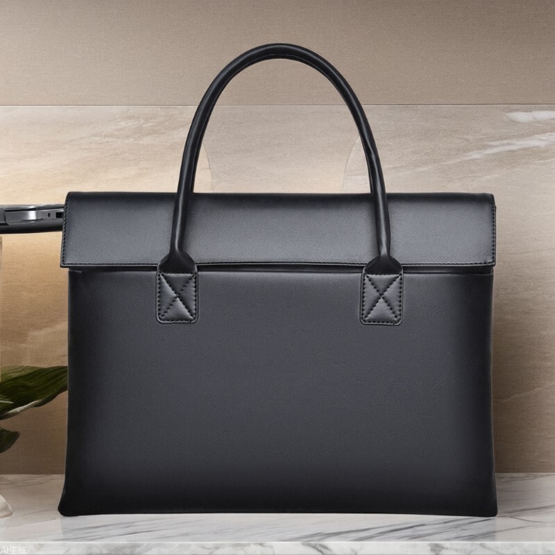 2025 cross-border new laptop bag inch PU fabric commuting multifunctional briefcase designer bag women's handbag shoulder bag