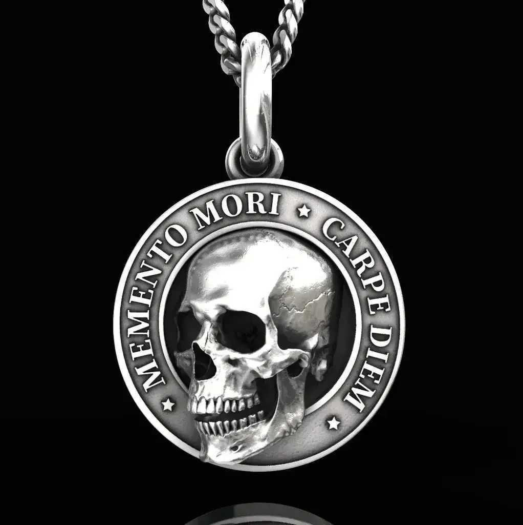 2025 MENTO MORI CARPE DI Necklace Morial Skl Pendant Commemorating The 400th Anniversary of Molires Birth W250718