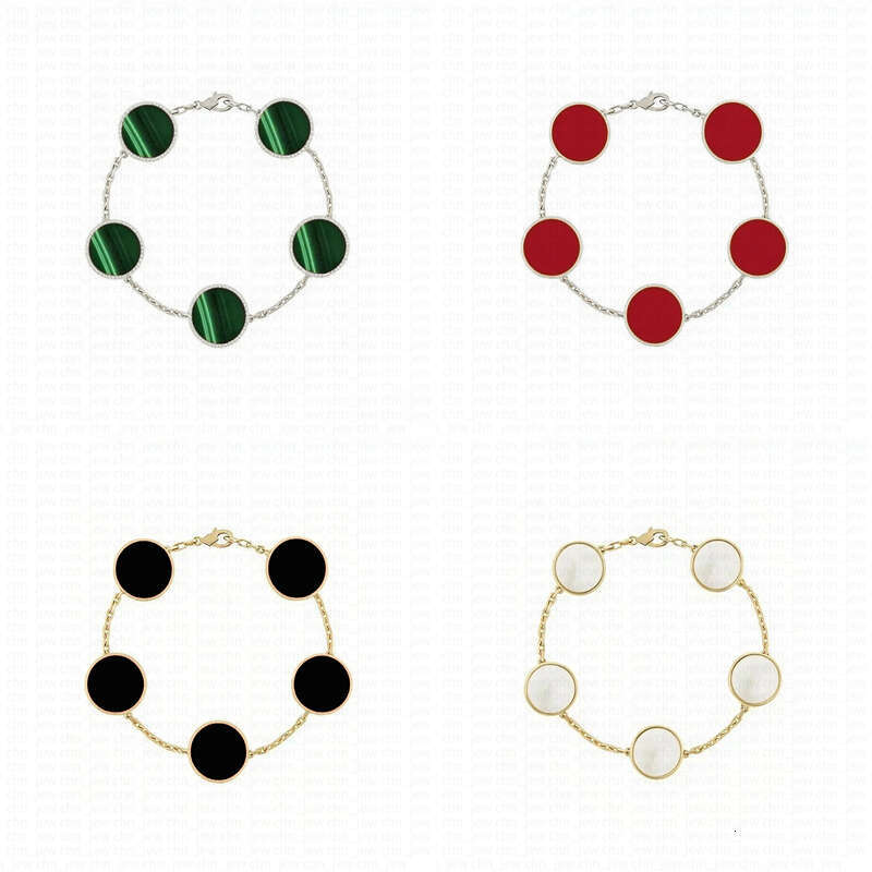 Classic Flower Bracelets Designer For Women White Mother Of Pearl Four Leaf Clover Bracelet Designer 15MM Wide 19CM Length Plated Gold Jewelry Woman Christmas Gift