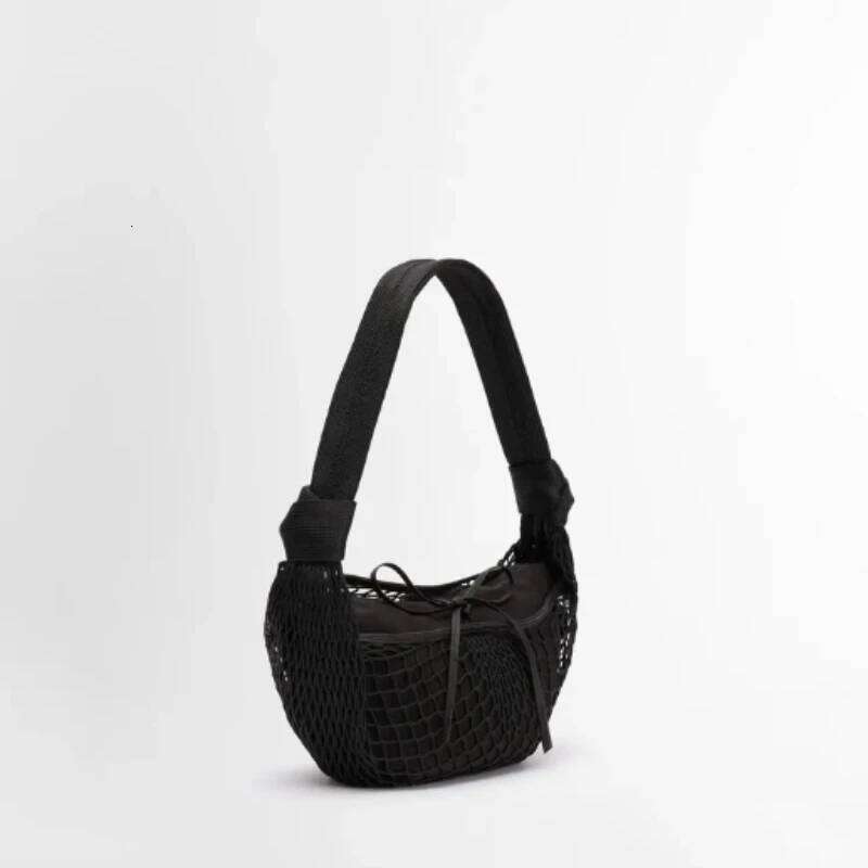 Designer Luxury Women's Summer Lucky Croissant Filter 2025 New Brand Fashion Handbag Woven Mesh Shoulder Messenger Bag