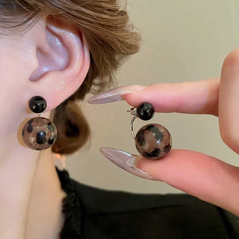 Vintage Smudged Ball Round Hoop Earrings Personality Geometric Womens Earrings Female Party Wedding Ear Jewelry Best Gifts XJ250718