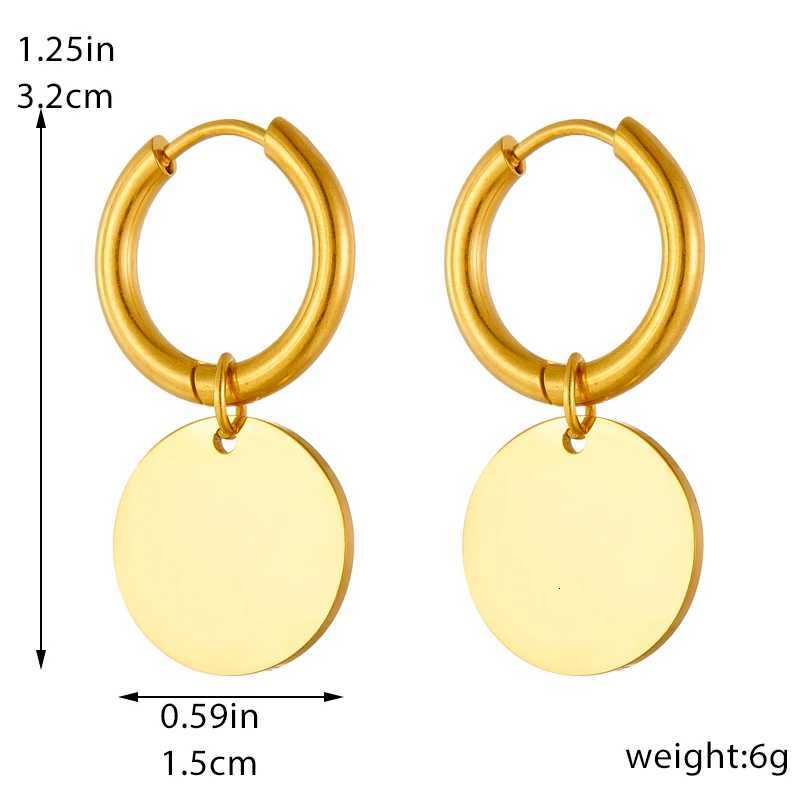316L Stainless Steel Snake Flower Round Drop Earrings for Women Fashion 2-Color Ear Jewelry Holiday Gifts Earrings XJ250718
