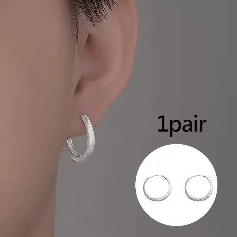 925 Sterling Silver Diamond Studded Hoop Earrings for Women Ear Buckle Circle Trendy Jewelry Gift Dropshipping XJ250718