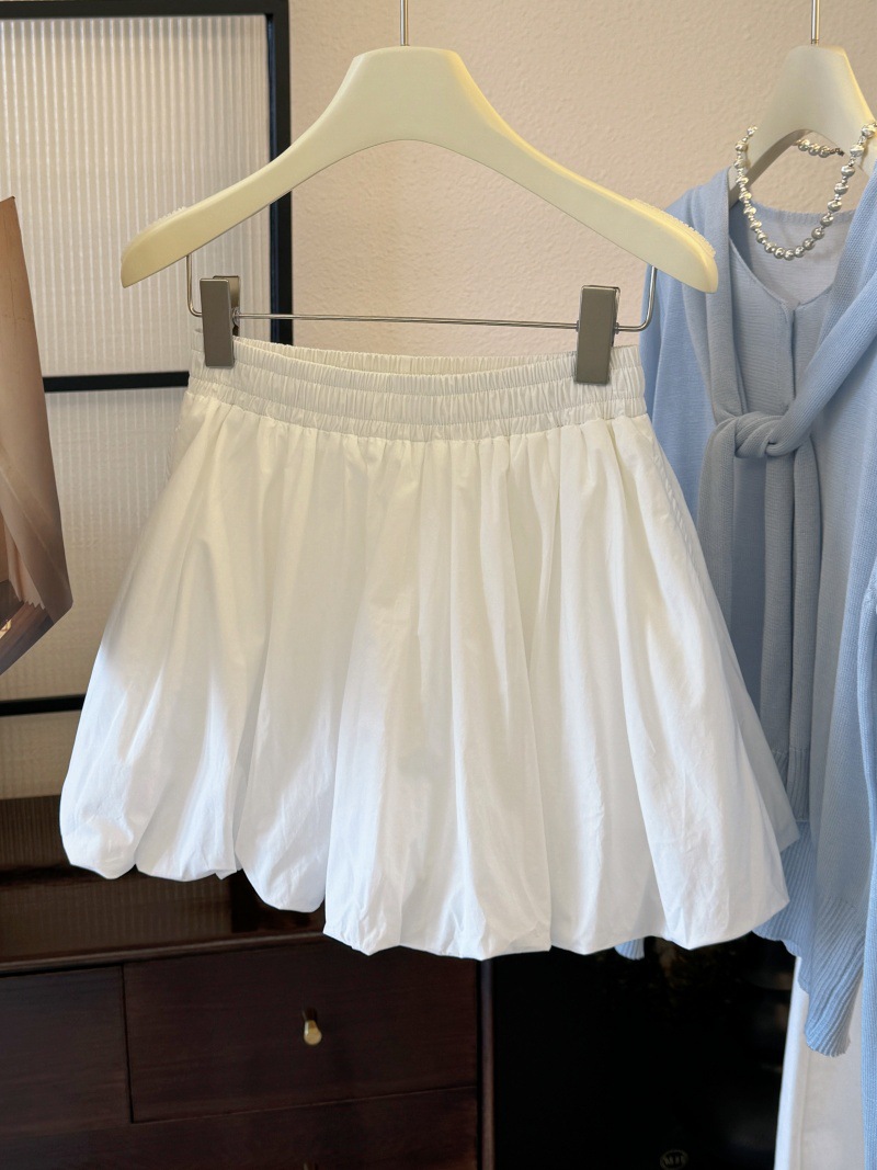 X19004 Cloud Bud Skirt Women's Small Pumpkin Tutu Skirt Anti-Exposure Lined Skirt