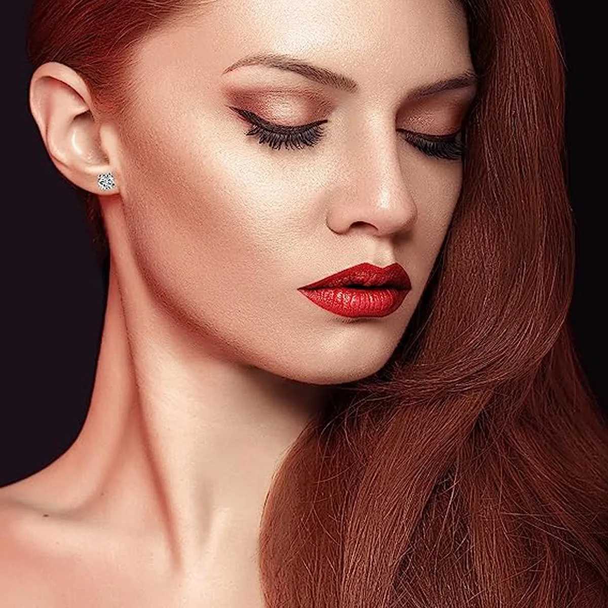 1 Pair Crystal Strong Magnetic Ear Stud Clip Earrings for Men Women Punk Round Zircon Magnet Earrings Non Piercing Jewelry Gift XJ250718