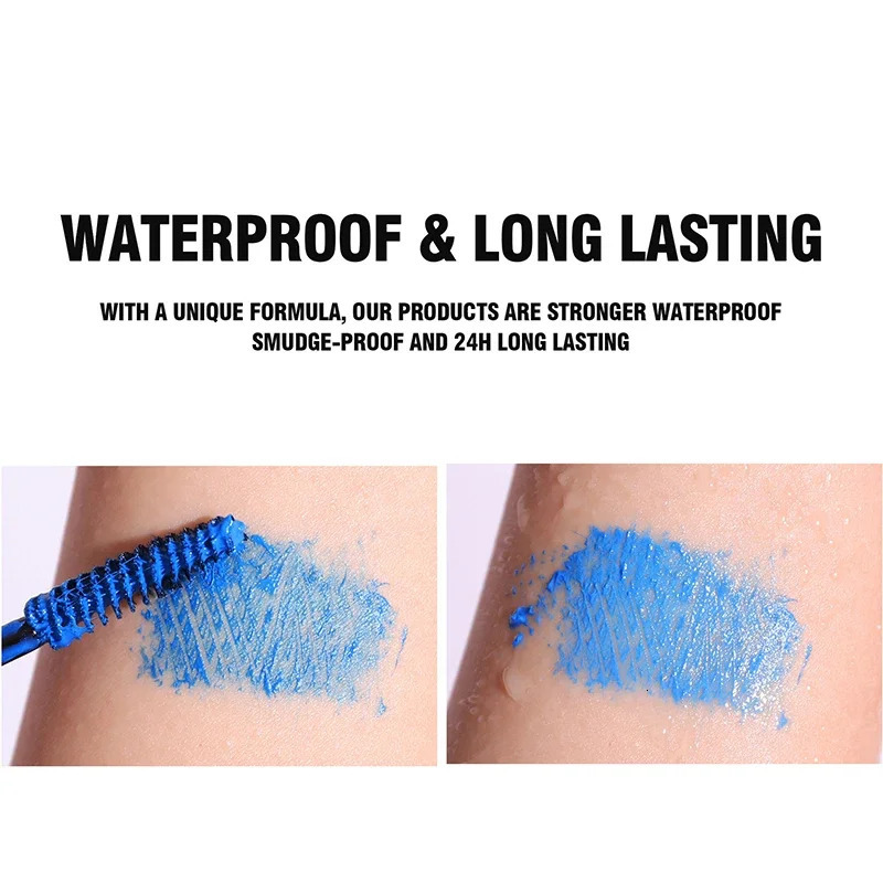 Multicolor Neon Mascara Fluorescence Waterproof Lasting Cosmetics Luminous Pigment Quick Dry Mascara Eyelash Shine in The Dark 250717