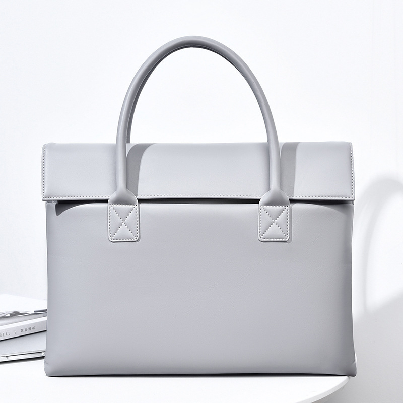 2025 cross-border new laptop bag inch PU fabric commuting multifunctional briefcase designer bag women's handbag shoulder bag